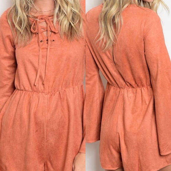 Pants - Women’s Suede Romper Size Small